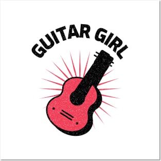 "GUITAR GIRL"| Rock culture (rock'n'roll) collection Posters and Art